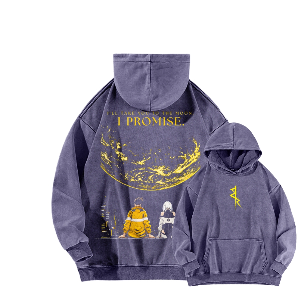 Cyberpunk Unisex washed sweatshirts