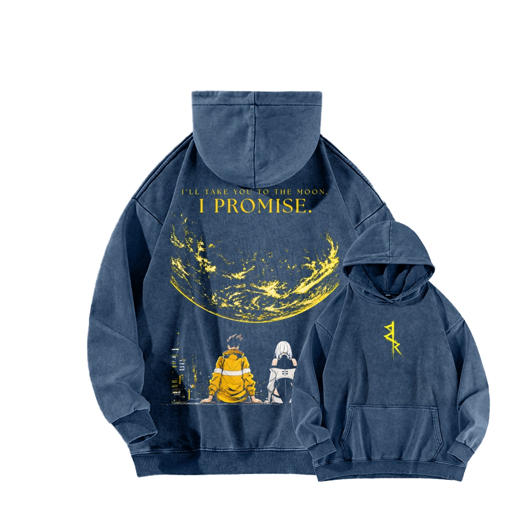 Cyberpunk Unisex washed sweatshirts