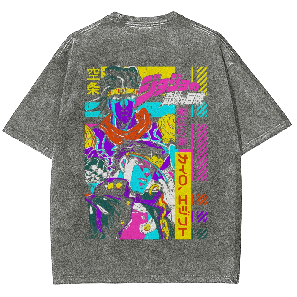 Jojo's Bizarre Adventure Washed T-shirt 2609001589