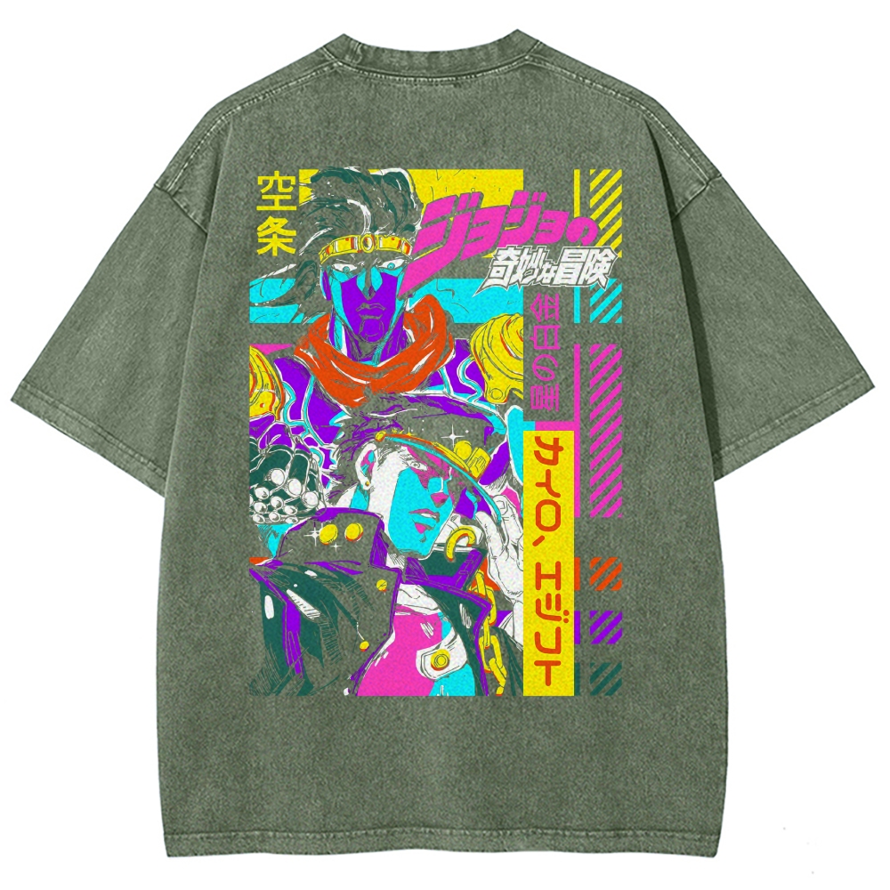 Jojo's Bizarre Adventure Washed T-shirt 2609001589