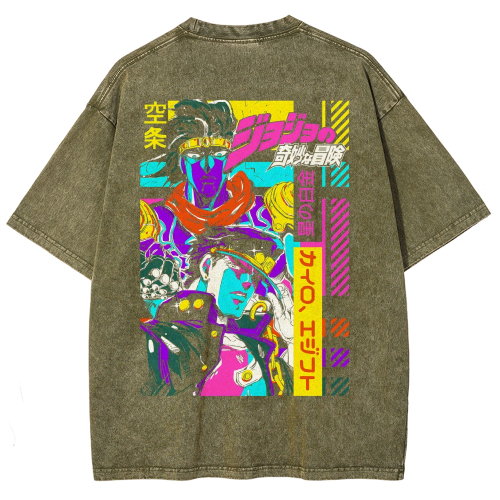 Jojo's Bizarre Adventure Washed T-shirt 2609001589