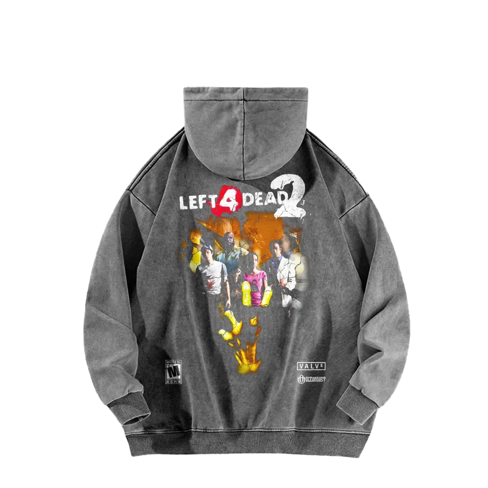 Left 4 Dead Unisex washed sweatshirts