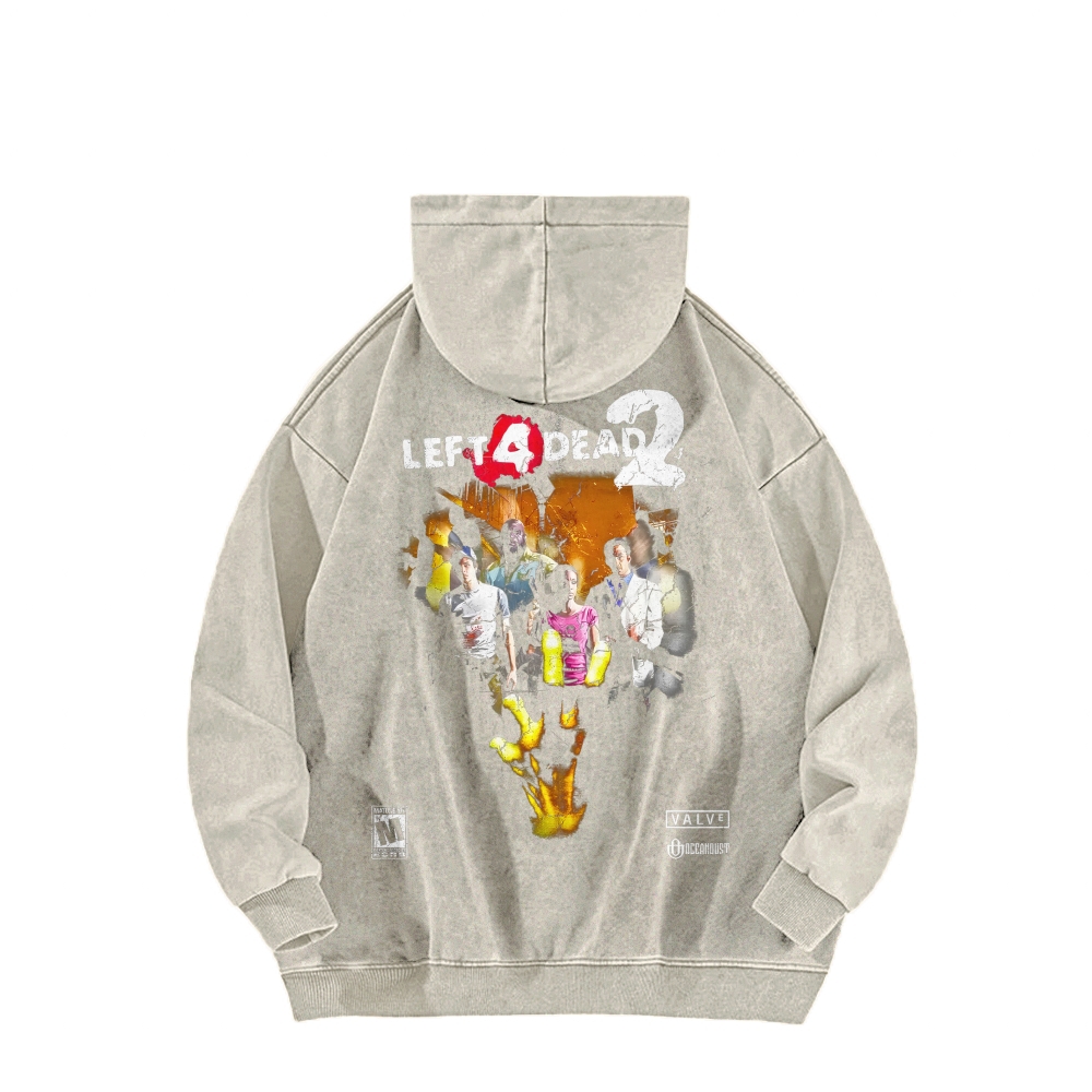 Left 4 Dead Unisex washed sweatshirts
