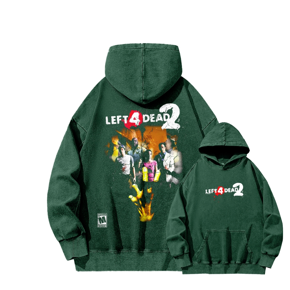 Left 4 Dead Unisex washed sweatshirts