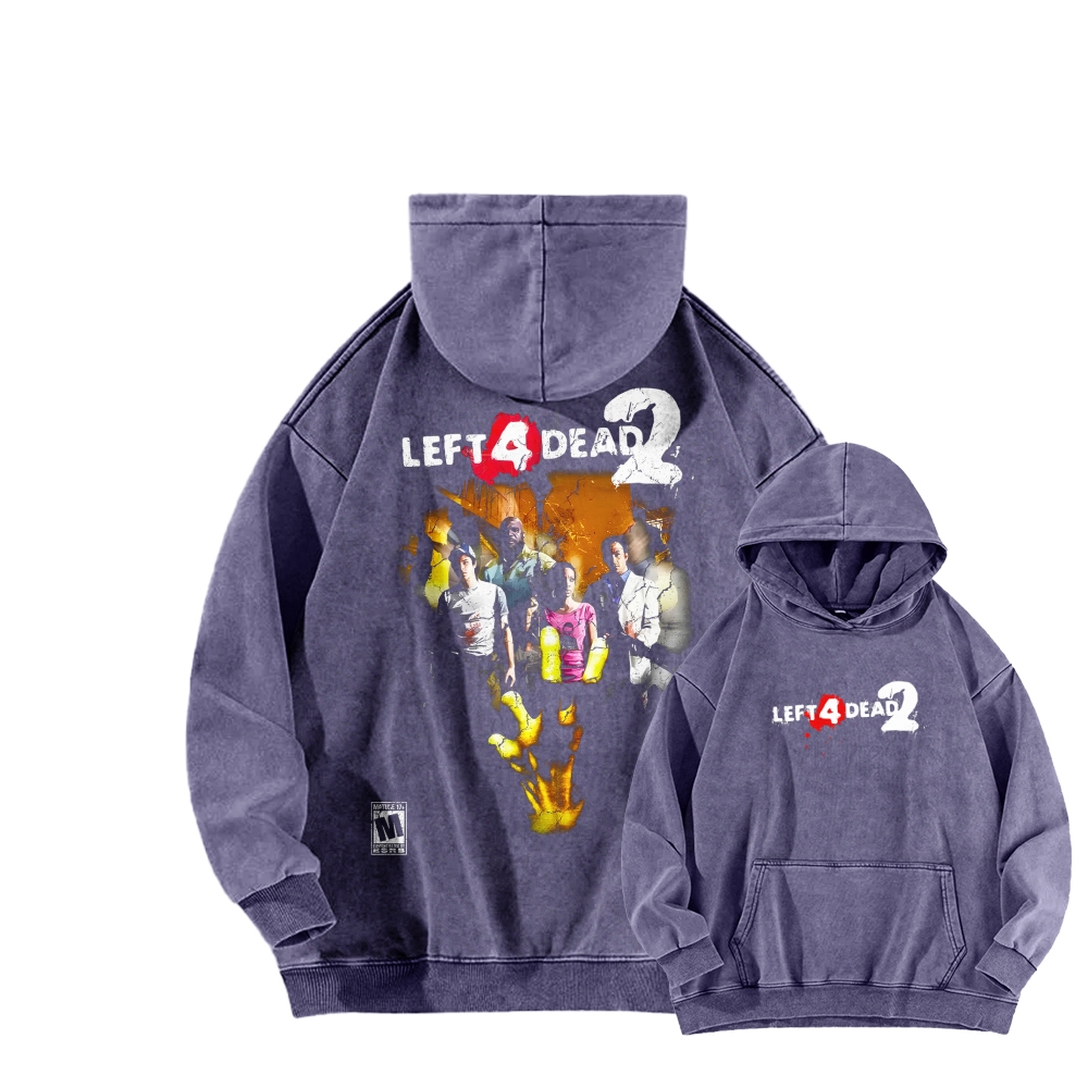 Left 4 Dead Unisex washed sweatshirts