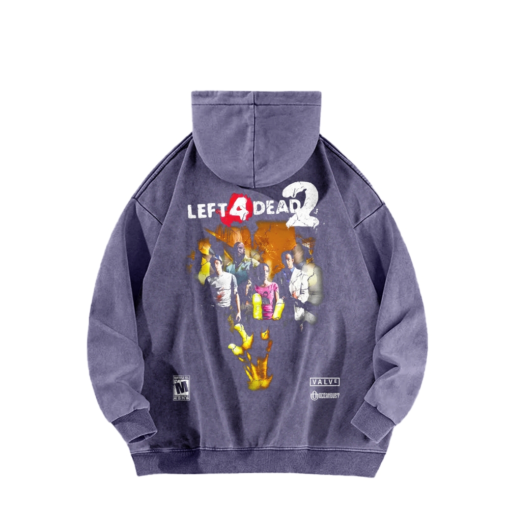Left 4 Dead Unisex washed sweatshirts