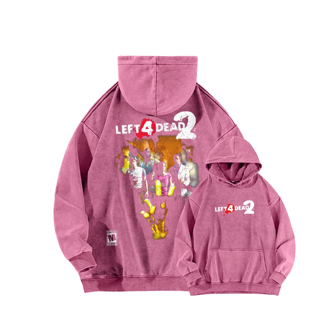 Left 4 Dead Unisex washed sweatshirts
