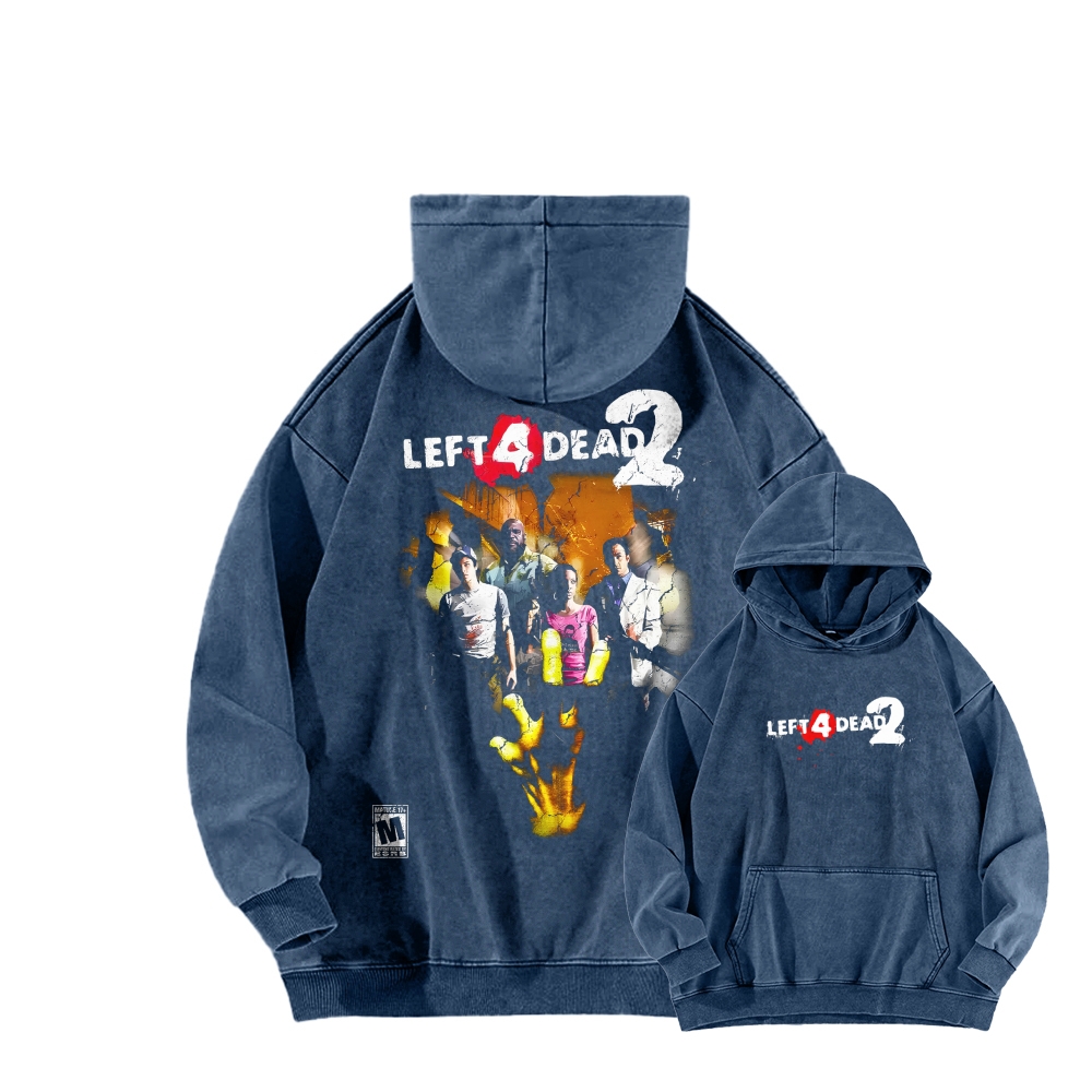 Left 4 Dead Unisex washed sweatshirts