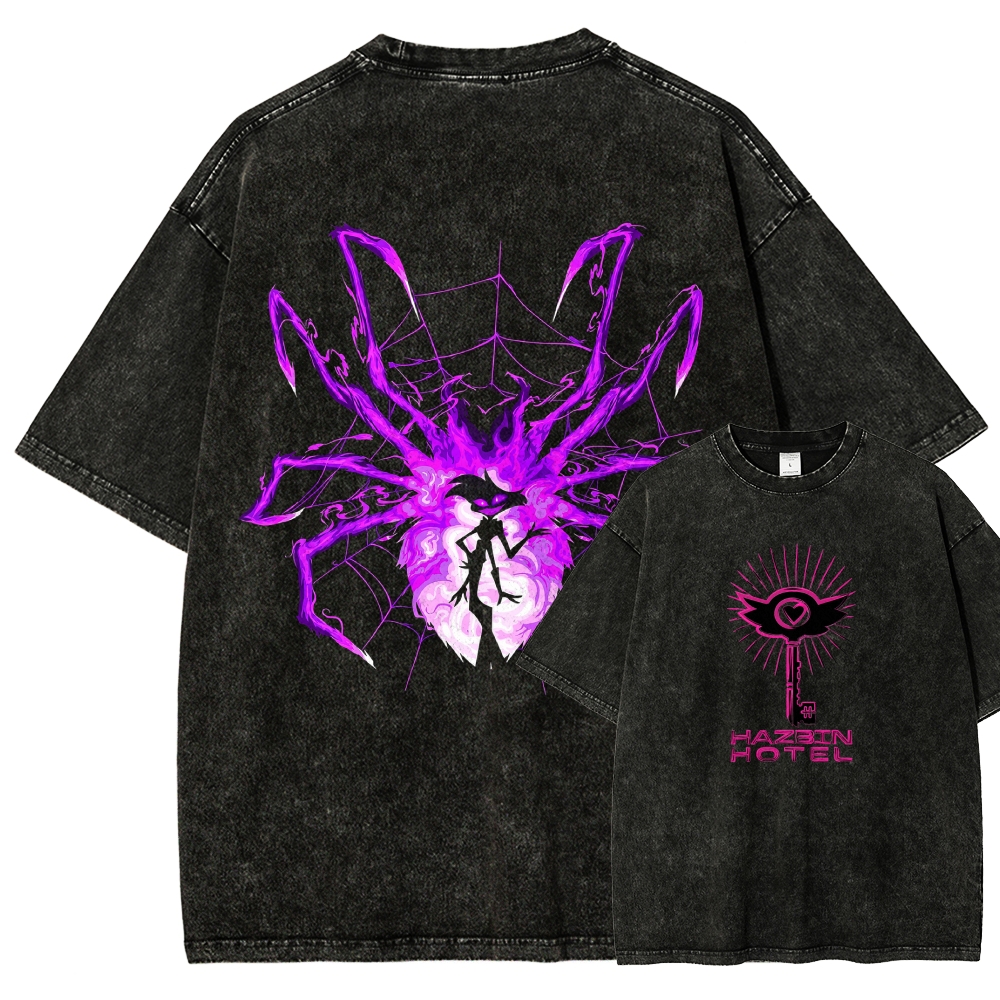 Hazbin Hotel Washed T-shirt 2609004028