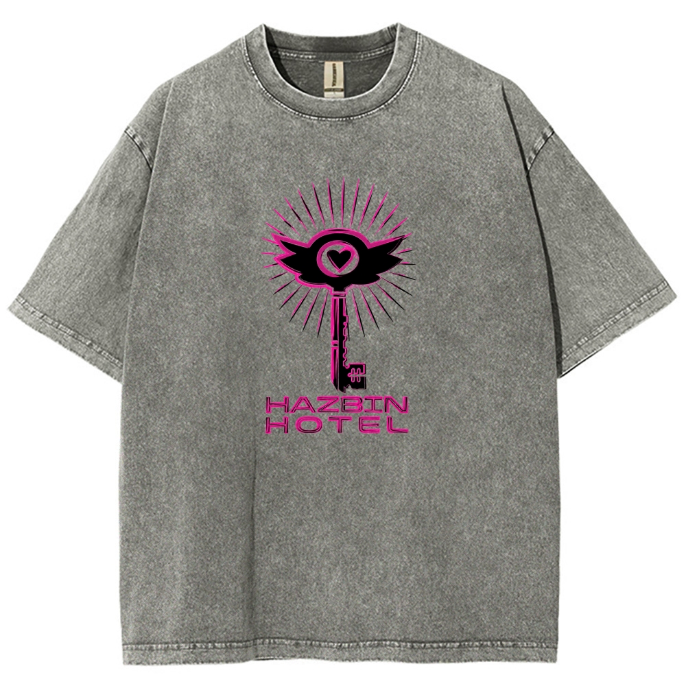 Hazbin Hotel Washed T-shirt 2609004028
