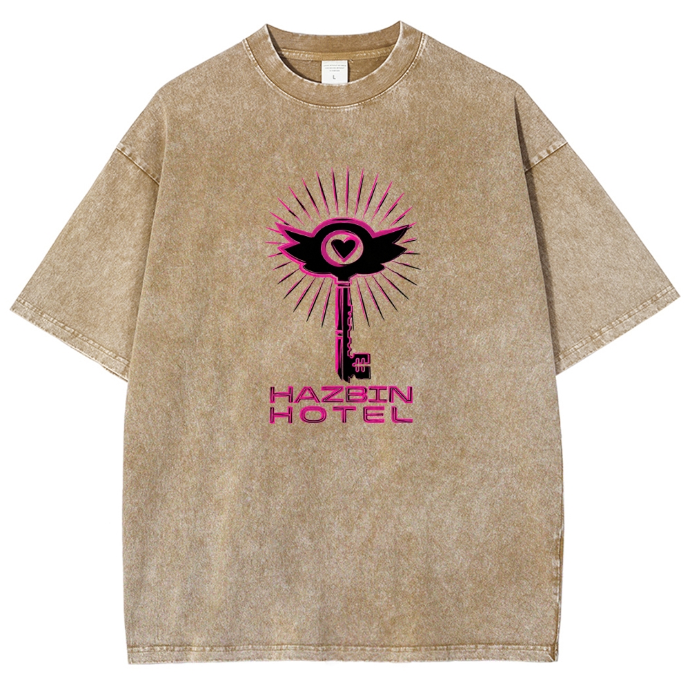 Hazbin Hotel Washed T-shirt 2609004028