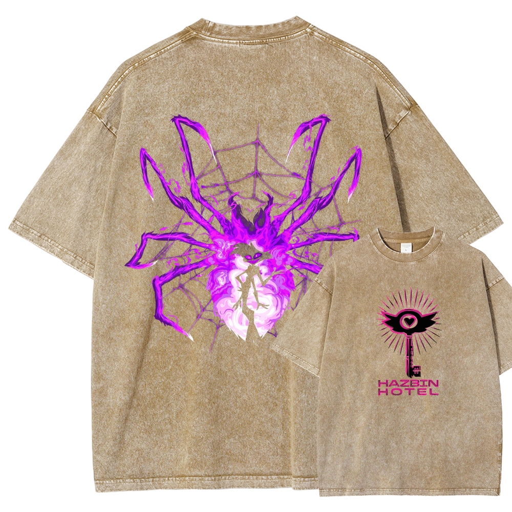 Hazbin Hotel Washed T-shirt 2609004028