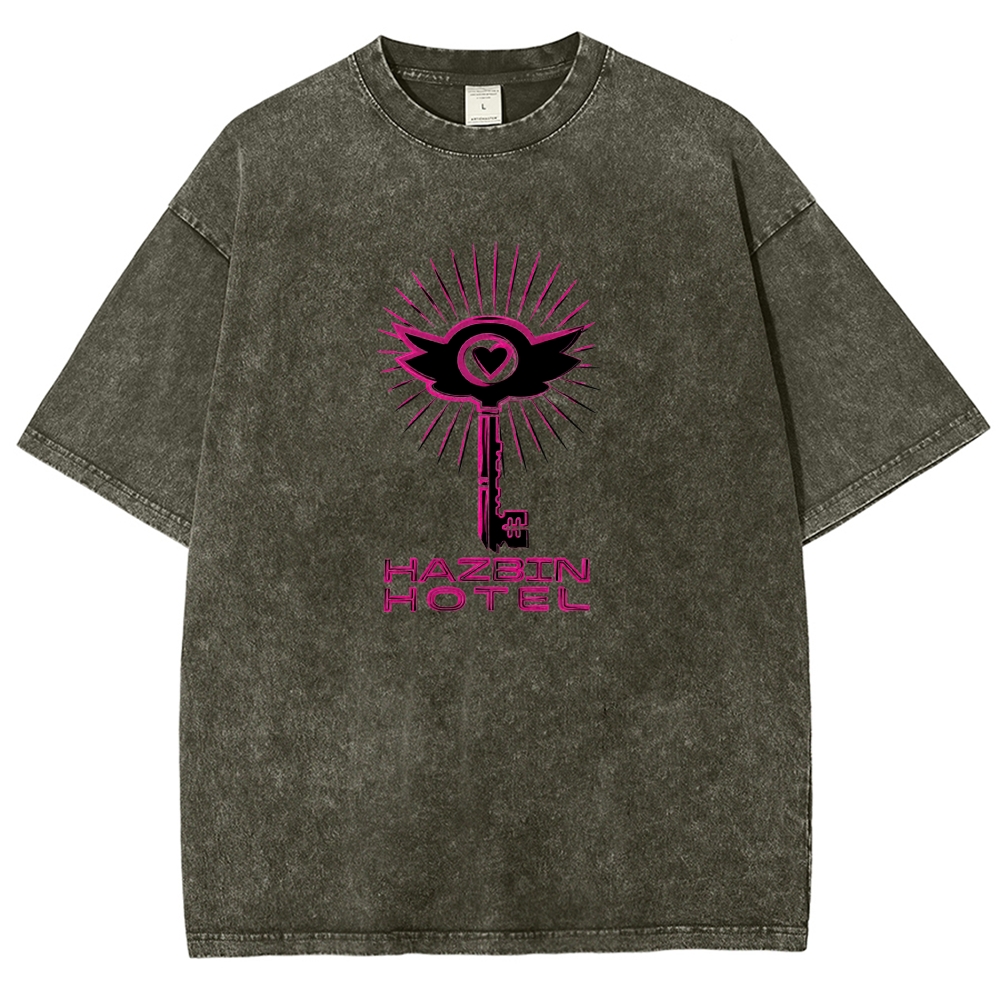 Hazbin Hotel Washed T-shirt 2609004028