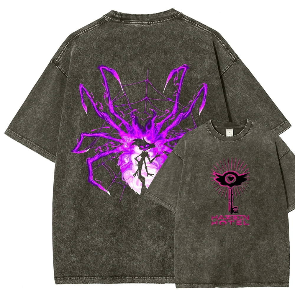 Hazbin Hotel Washed T-shirt 2609004028