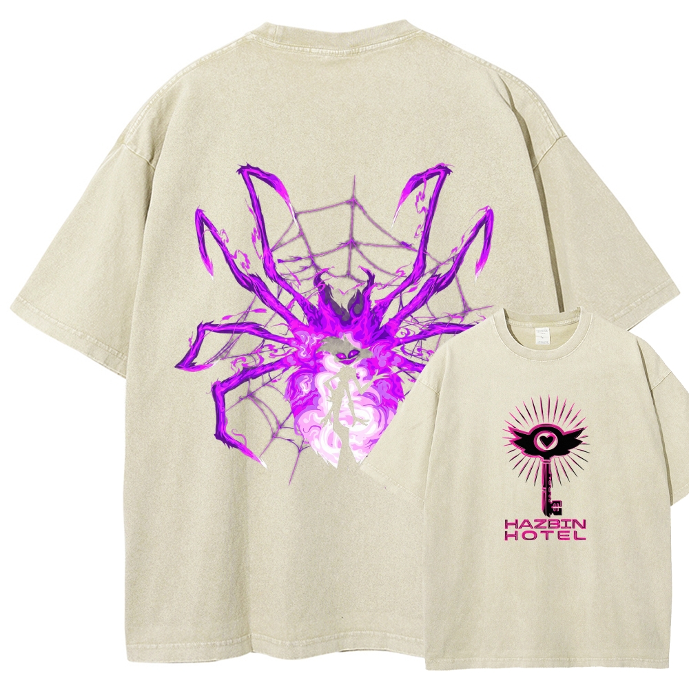 Hazbin Hotel Washed T-shirt 2609004028