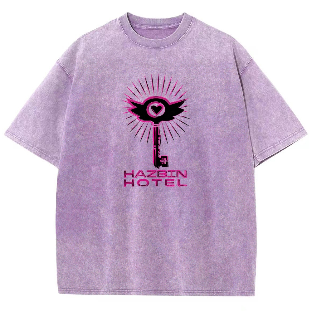 Hazbin Hotel Washed T-shirt 2609004028