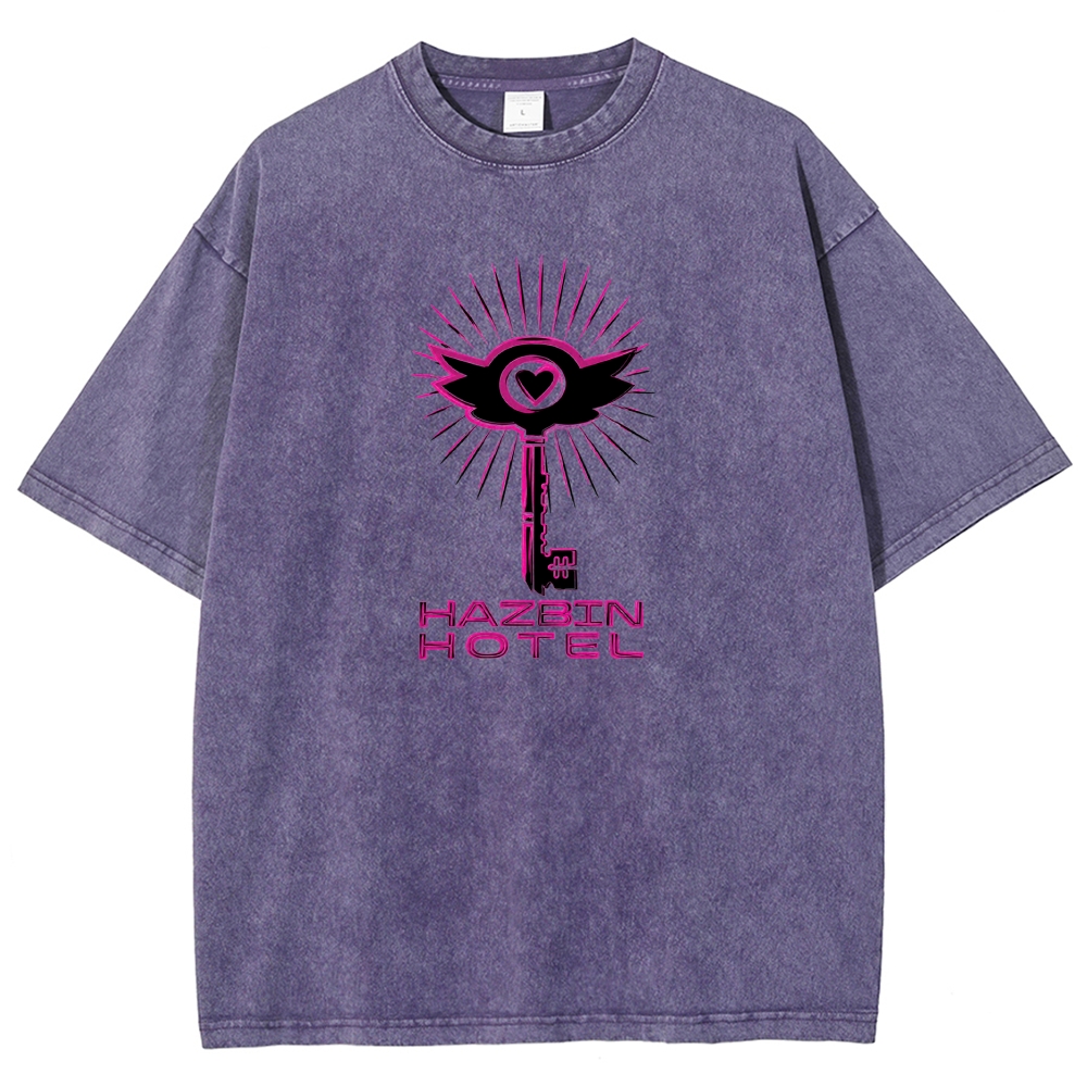Hazbin Hotel Washed T-shirt 2609004028
