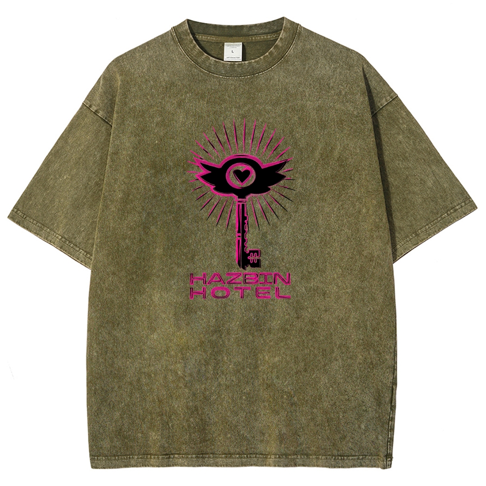 Hazbin Hotel Washed T-shirt 2609004028