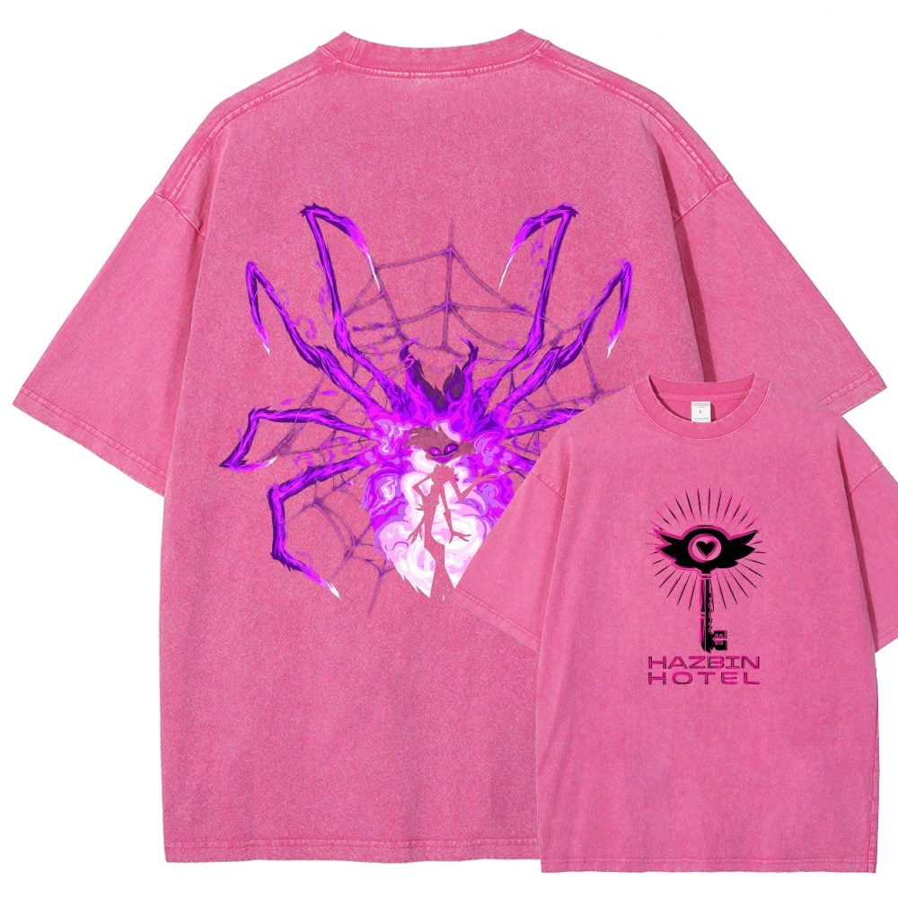Hazbin Hotel Washed T-shirt 2609004028