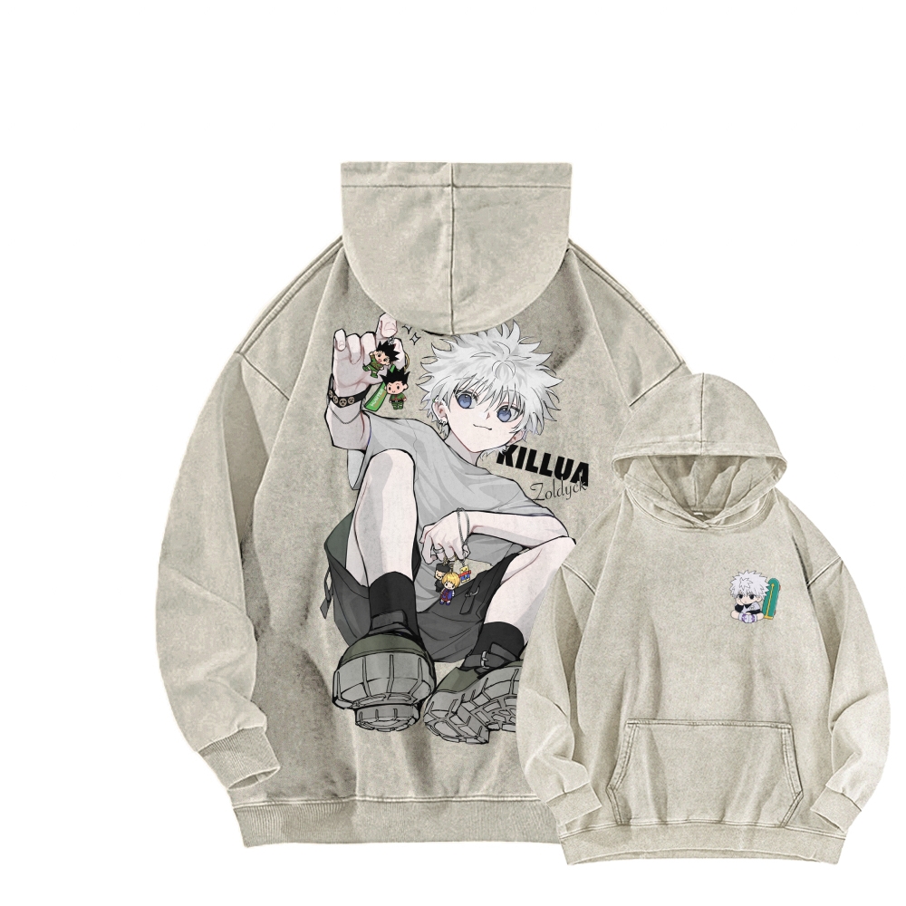 HUNTER×HUNTER Unisex washed sweatshirts
