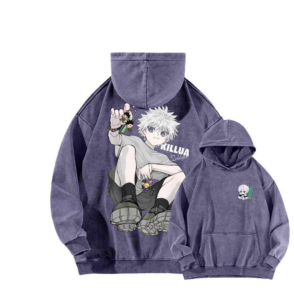 HUNTER×HUNTER Unisex washed sweatshirts