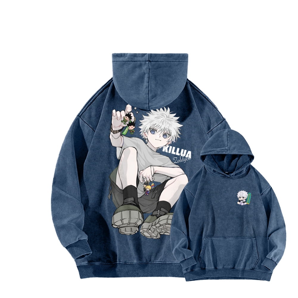 HUNTER×HUNTER Unisex washed sweatshirts