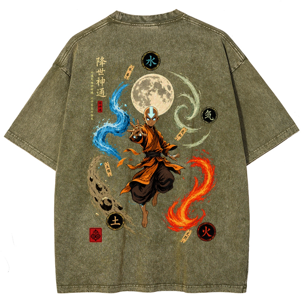 Avatar: The Last Airbender Washed T-shirt 2609005743