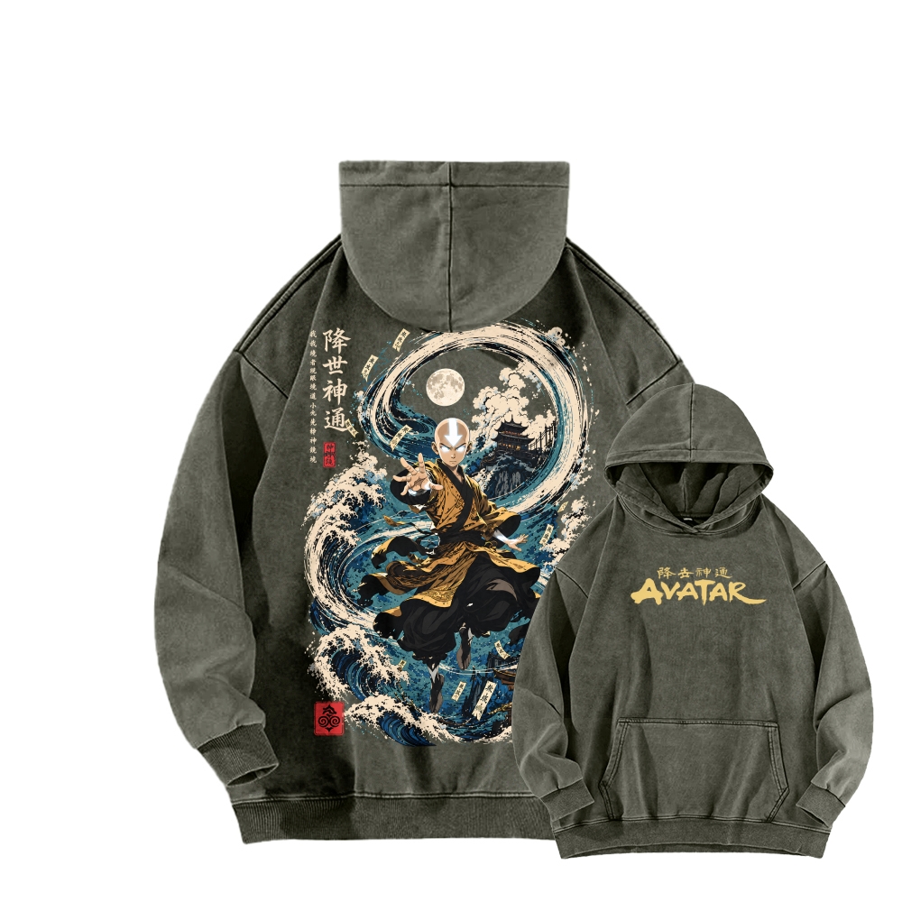 Avatar: The Last Airbender Unisex washed sweatshirts