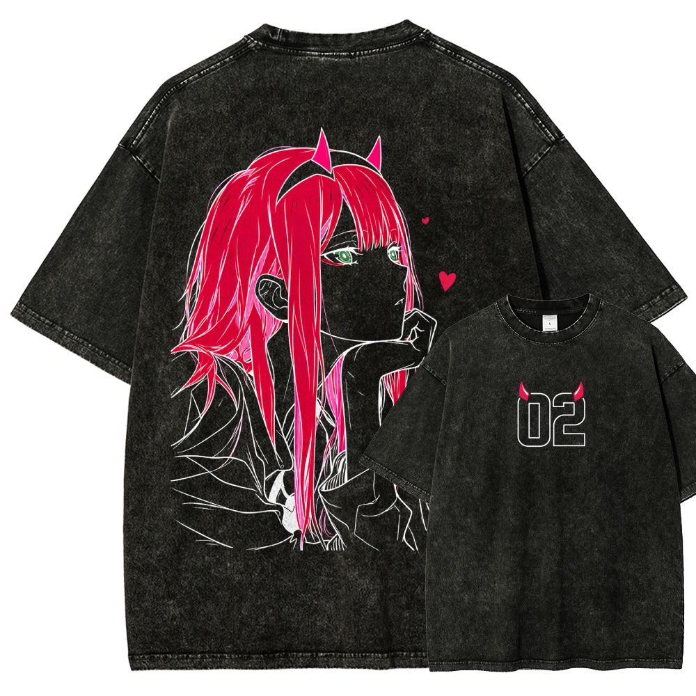 Darling in the Franxx Washed T-shirt 2609006596