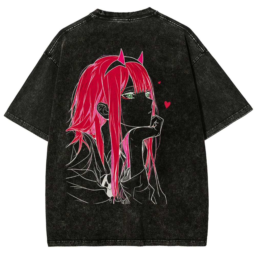 Darling in the Franxx Washed T-shirt 2609006596