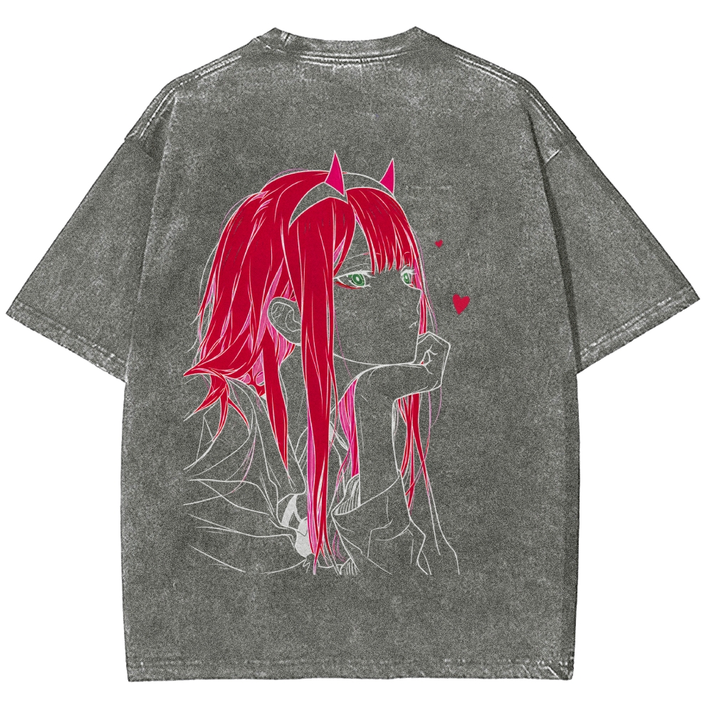 Darling in the Franxx Washed T-shirt 2609006596