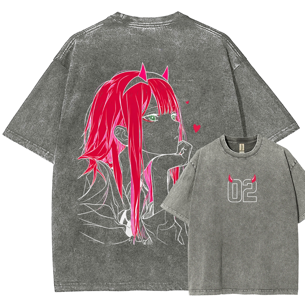 Darling in the Franxx Washed T-shirt 2609006596