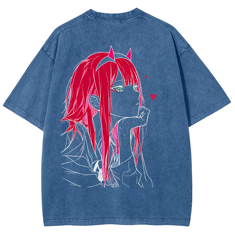 Darling in the Franxx Washed T-shirt 2609006596