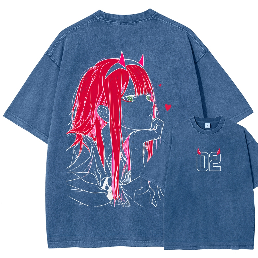Darling in the Franxx Washed T-shirt 2609006596