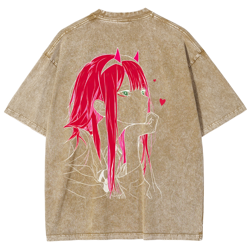 Darling in the Franxx Washed T-shirt 2609006596