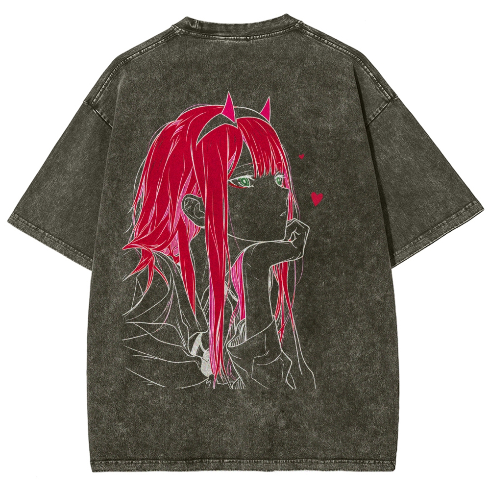 Darling in the Franxx Washed T-shirt 2609006596