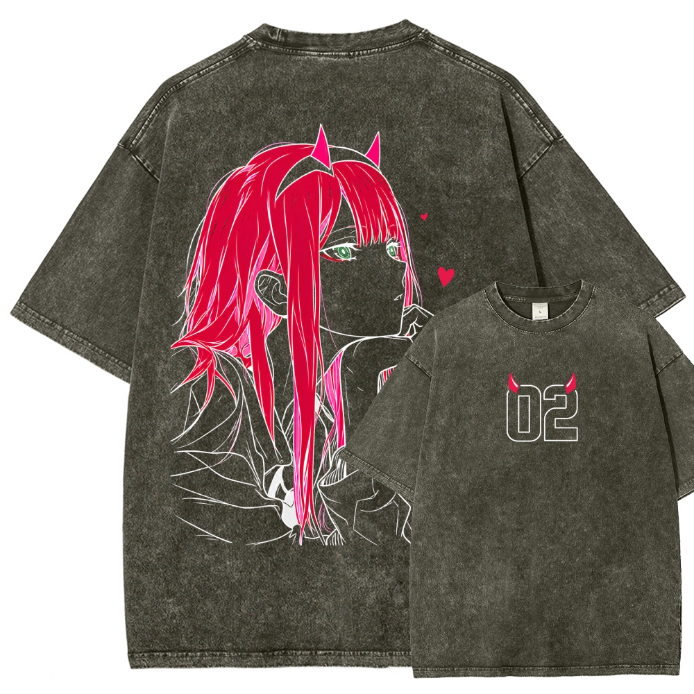 Darling in the Franxx Washed T-shirt 2609006596