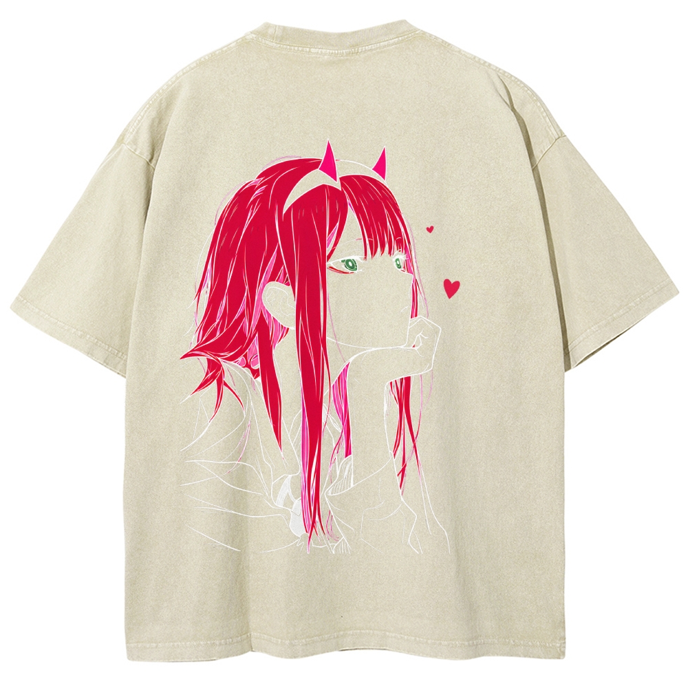 Darling in the Franxx Washed T-shirt 2609006596