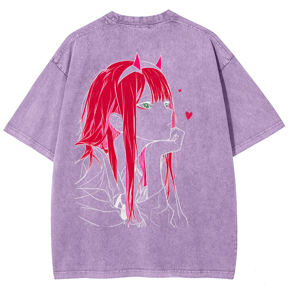 Darling in the Franxx Washed T-shirt 2609006596