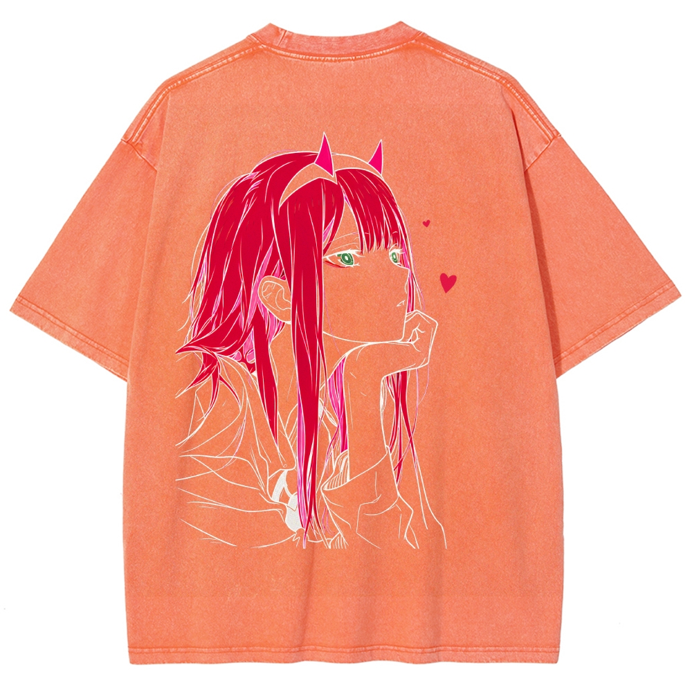Darling in the Franxx Washed T-shirt 2609006596