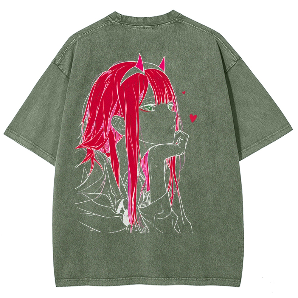 Darling in the Franxx Washed T-shirt 2609006596