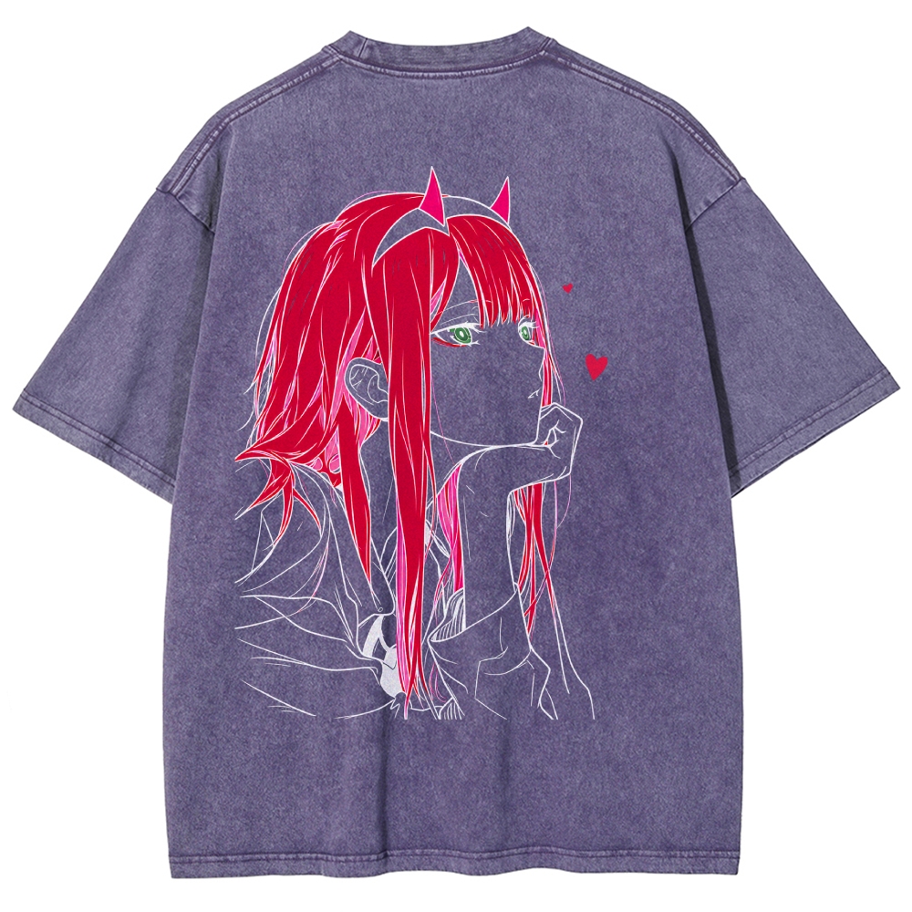 Darling in the Franxx Washed T-shirt 2609006596