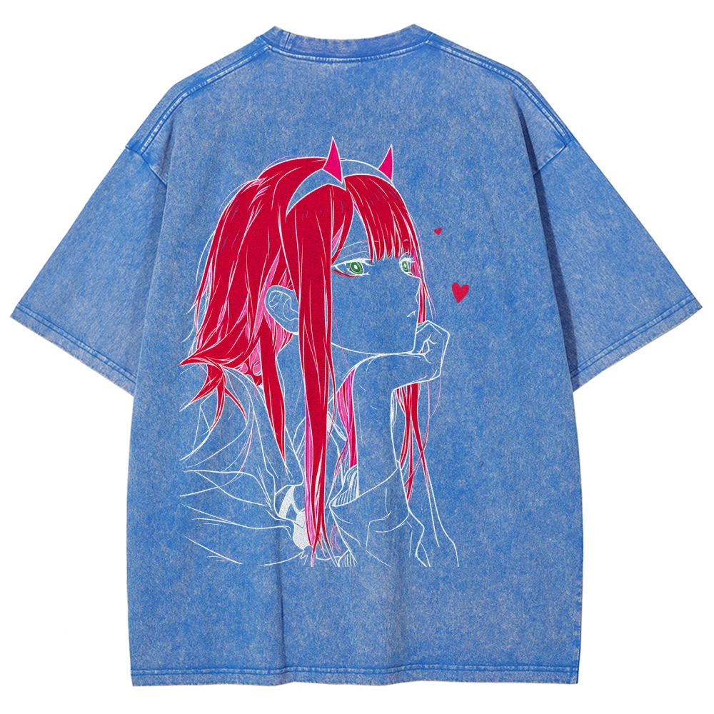 Darling in the Franxx Washed T-shirt 2609006596