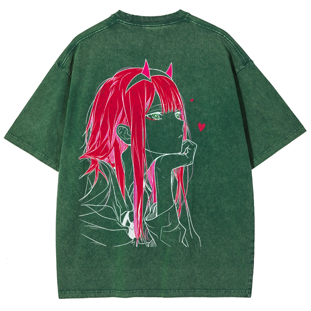 Darling in the Franxx Washed T-shirt 2609006596