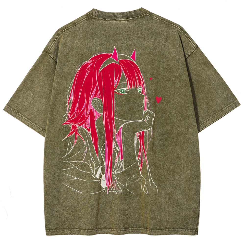 Darling in the Franxx Washed T-shirt 2609006596