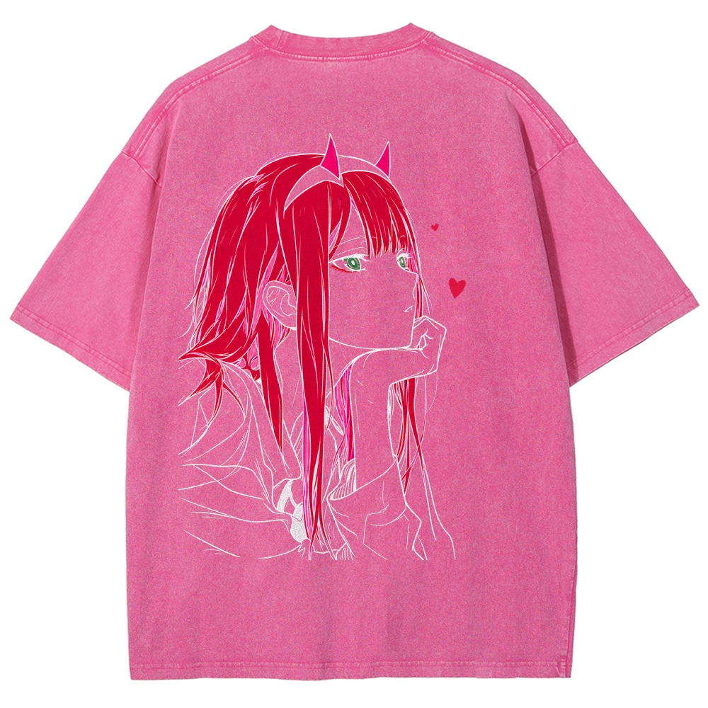 Darling in the Franxx Washed T-shirt 2609006596