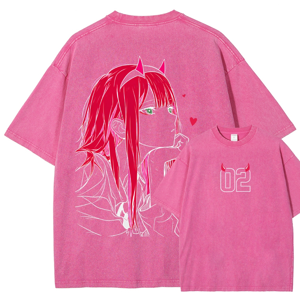 Darling in the Franxx Washed T-shirt 2609006596