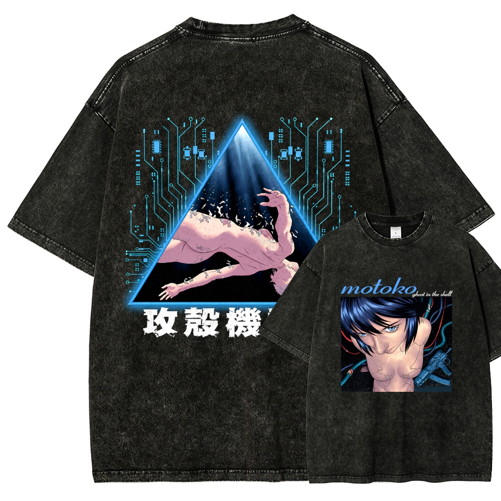 Ghost in the Shell Washed T-shirt 2609008526