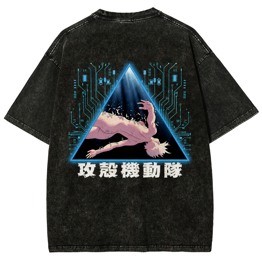 Ghost in the Shell Washed T-shirt 2609008526