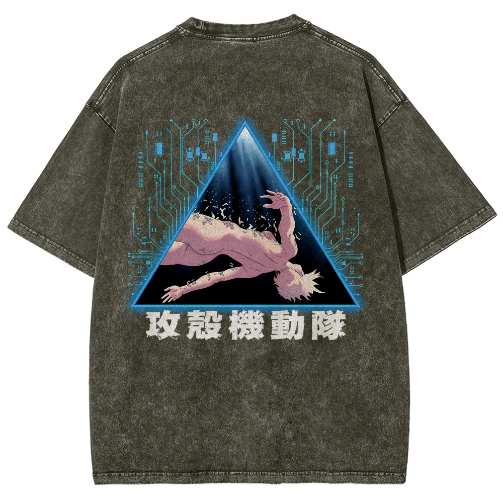 Ghost in the Shell Washed T-shirt 2609008526